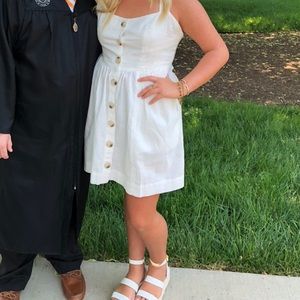 Free People white button down dress